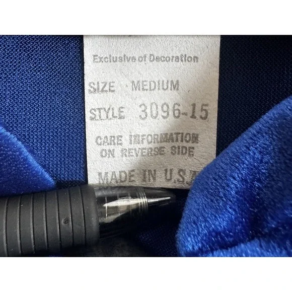 Vtg Blue Velour House Coat Robe M Zip Long Sleeves Cozy Modest Full Length Long - Picture 6 of 10